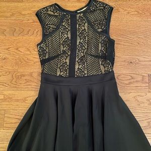 Venus black lace dress